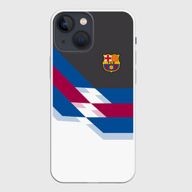 Чехол для iPhone 13 mini с принтом FC Barcelona 2018 №1 в Санкт-Петербурге,  |  | fc | fc barcelona | fcb | fly emirates | ronaldo | абстракция | барселона | геометрия | зож | клуб | линии | месси | модные | мяч | реал мадрид | спорт | спортивные | тренды | футбол | футбольный клуб | эмблема