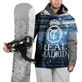 Накидка на куртку 3D с принтом REAL MADRID3 в Санкт-Петербурге, 100% полиэстер |  | Тематика изображения на принте: real madrid
