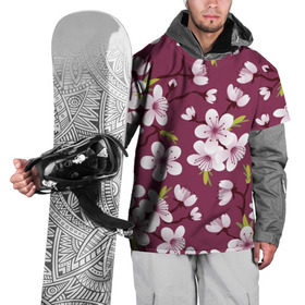 Накидка на куртку 3D с принтом Сакура в Санкт-Петербурге, 100% полиэстер |  | vppdgryphon | арт | вишня | сакура | цветные | цветок | цветы | япония