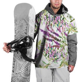 Накидка на куртку 3D с принтом Лаванда в Санкт-Петербурге, 100% полиэстер |  | vppdgryphon | арт | лаванда | лес | тропики | франция | цветок | цветы