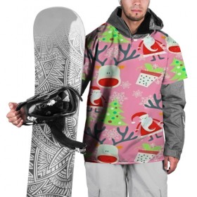 Накидка на куртку 3D с принтом New Year в Санкт-Петербурге, 100% полиэстер |  | new year | santa | дед мороз | елка | елочки | новогодний | новый год | рождество | сантаклаус | снег | снежинки