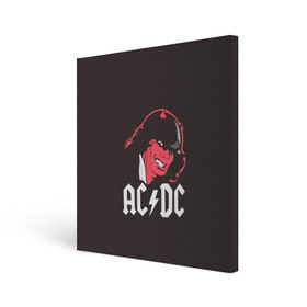 Холст квадратный с принтом Чёрт AC/DC в Санкт-Петербурге, 100% ПВХ |  | ac dc | acdc | ангус янг | блюз рок | крис слэйд | рок группа | рок н ролл | стиви янг | хард рок | эксл роуз
