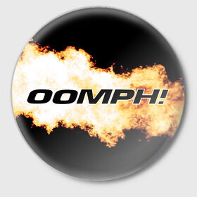 Значок с принтом OOMPH! 10 в Санкт-Петербурге,  металл | круглая форма, металлическая застежка в виде булавки | 