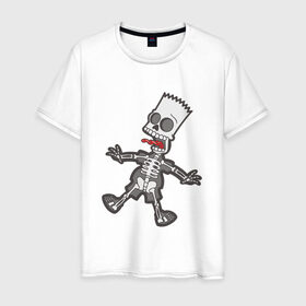 Мужская футболка хлопок с принтом Бард в Санкт-Петербурге, 100% хлопок | прямой крой, круглый вырез горловины, длина до линии бедер, слегка спущенное плечо. | симпсон | ток