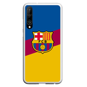 Чехол для Honor P30 с принтом FC Barcelona 2018 Colors в Санкт-Петербурге, Силикон | Область печати: задняя сторона чехла, без боковых панелей | fc | fc barcelona | fcb | fly emirates | ronaldo | абстракция | барселона | геометрия | зож | клуб | линии | месси | модные | мяч | реал мадрид | спорт | спортивные | тренды | футбол | футбольный клуб | эмблема