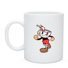 Кружка с принтом Cuphead в Санкт-Петербурге, керамика | объем — 330 мл, диаметр — 80 мм. Принт наносится на бока кружки, можно сделать два разных изображения | Тематика изображения на принте: cuphead