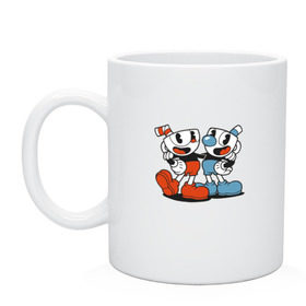 Кружка с принтом Cuphead в Санкт-Петербурге, керамика | объем — 330 мл, диаметр — 80 мм. Принт наносится на бока кружки, можно сделать два разных изображения | Тематика изображения на принте: cuphead