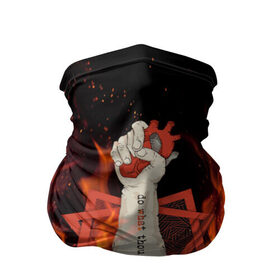 Бандана-труба 3D с принтом Hot Heart в Санкт-Петербурге, 100% полиэстер, ткань с особыми свойствами — Activecool | плотность 150‒180 г/м2; хорошо тянется, но сохраняет форму | fire | heart | hot | satan | горячий | красный | культ | надписи | огниво | огонь | пекло | рок | рокнролл | рука | сатана | секта | сердце | сила | тату | черный | яркие