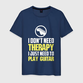 Мужская футболка хлопок с принтом Play guitar в Санкт-Петербурге, 100% хлопок | прямой крой, круглый вырез горловины, длина до линии бедер, слегка спущенное плечо. | bon jovi | бон | бон джови | глэм | группа | джови | джон | рок | хард