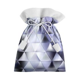 Подарочный 3D мешок с принтом Metallic triangles в Санкт-Петербурге, 100% полиэстер | Размер: 29*39 см | Тематика изображения на принте: текстура | треугольник