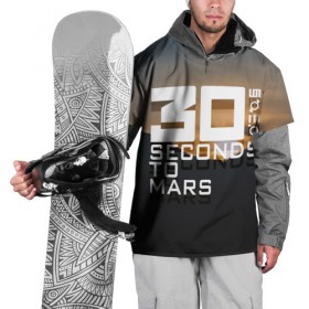 Накидка на куртку 3D с принтом 30 StM 2 в Санкт-Петербурге, 100% полиэстер |  | Тематика изображения на принте: 30 seconds to mars