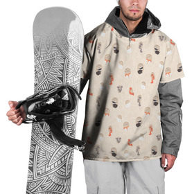 Накидка на куртку 3D с принтом Дупло в Санкт-Петербурге, 100% полиэстер |  | бобер | бобр | волк | делка | делочка | енот | зайка | заяц | лиса | скунс