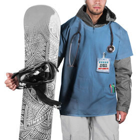 Накидка на куртку 3D с принтом Костюм врача в Санкт-Петербурге, 100% полиэстер |  | больница | врач | градусник | доктор | интерн | клиника | медбрат | медсестра | поликлиника | стетоскоп | фонендоскоп
