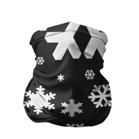 Бандана-труба 3D с принтом Снежинки в Санкт-Петербурге, 100% полиэстер, ткань с особыми свойствами — Activecool | плотность 150‒180 г/м2; хорошо тянется, но сохраняет форму | christmas | new year | santa | дед мороз | елка | елочки | новогодний | новый год | рождество | сантаклаус | снег | снежинки
