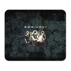 Коврик прямоугольный с принтом Группа Bon Jovi в Санкт-Петербурге, натуральный каучук | размер 230 х 185 мм; запечатка лицевой стороны | Тематика изображения на принте: bon jovi | бон | бон джови | глэм | группа | джови | джон | рок | хард