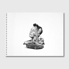 Альбом для рисования с принтом Илон Маск в Санкт-Петербурге, 100% бумага
 | матовая бумага, плотность 200 мг. | Тематика изображения на принте: hyperloop | pay pal | space x | tesla | гений | день космонавтики | полет на марс | тесла | электрокар | электромобиль