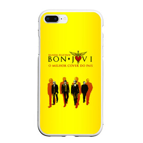 Чехол для iPhone 7Plus/8 Plus матовый с принтом Группа Bon Jovi в Санкт-Петербурге, Силикон | Область печати: задняя сторона чехла, без боковых панелей | bon jovi | бон | бон джови | глэм | группа | джови | джон | рок | хард