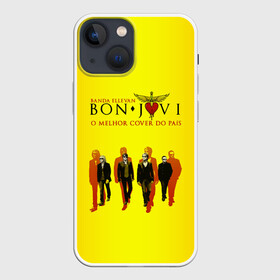 Чехол для iPhone 13 mini с принтом Группа Bon Jovi в Санкт-Петербурге,  |  | bon jovi | бон | бон джови | глэм | группа | джови | джон | рок | хард