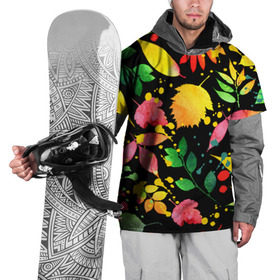 Накидка на куртку 3D с принтом Осень в Санкт-Петербурге, 100% полиэстер |  | Тематика изображения на принте: листва | листья | яркие