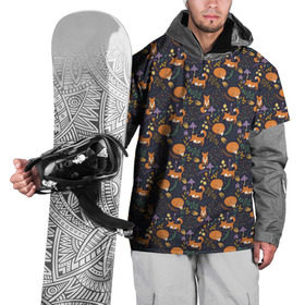 Накидка на куртку 3D с принтом Лисоньки в Санкт-Петербурге, 100% полиэстер |  | cute | forest | fox | грибы | лес | лиса | лисица | лисичка | листья | сказочный