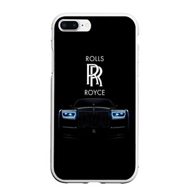 Чехол для iPhone 7Plus/8 Plus матовый с принтом Rolls Royce phantom в Санкт-Петербурге, Силикон | Область печати: задняя сторона чехла, без боковых панелей | luxury | phantom | rich | rolls royce | rr | авто | автомобили | бренд | известные | логотип | машина | надписи | огни | ролс ройс | роскошь | тень | фары | черный
