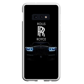Чехол для Samsung S10E с принтом Rolls Royce phantom в Санкт-Петербурге, Силикон | Область печати: задняя сторона чехла, без боковых панелей | luxury | phantom | rich | rolls royce | rr | авто | автомобили | бренд | известные | логотип | машина | надписи | огни | ролс ройс | роскошь | тень | фары | черный