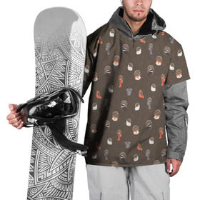 Накидка на куртку 3D с принтом Дупло в Санкт-Петербурге, 100% полиэстер |  | Тематика изображения на принте: бобер | бобр | волк | делка | делочка | енот | зайка | заяц | лиса | скунс