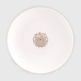 Тарелка с принтом Ёжик в Санкт-Петербурге, фарфор | диаметр - 210 мм
диаметр для нанесения принта - 120 мм | Тематика изображения на принте: ежик | кот | котэ | кофе | машина | пончик
