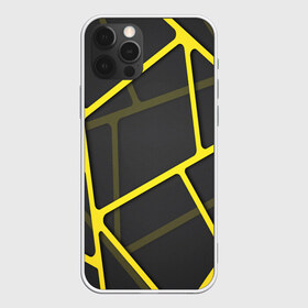 Чехол для iPhone 12 Pro Max с принтом Желтая сетка в Санкт-Петербурге, Силикон |  | yellow | абстракция | желтый | линия.line | сетка