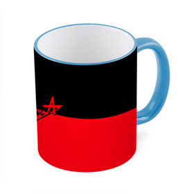 Кружка 3D с принтом Флаг группа Алиса в Санкт-Петербурге, керамика | ёмкость 330 мл | алиса | группа | красный | рок | черный