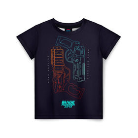 Детская футболка 3D с принтом Blade Runner 2049 в Санкт-Петербурге, 100% гипоаллергенный полиэфир | прямой крой, круглый вырез горловины, длина до линии бедер, чуть спущенное плечо, ткань немного тянется | 2049 | blade runner | bladerunner
