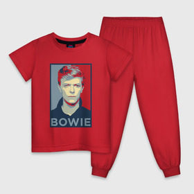 Детская пижама хлопок с принтом David Bowie в Санкт-Петербурге, 100% хлопок |  брюки и футболка прямого кроя, без карманов, на брюках мягкая резинка на поясе и по низу штанин
 | bowie | david | альтернативный | арт | боуи | глэм | джаз | дэвид | музыка | музыкант | певец | поп | попрок | психоделический | рок | соул | хард | хардрок | экспериментальный | электронная | эмбиент