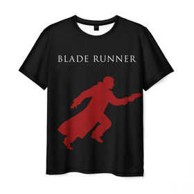 Мужская футболка 3D с принтом Blade Runner в Санкт-Петербурге, 100% полиэфир | прямой крой, круглый вырез горловины, длина до линии бедер | Тематика изображения на принте: 2049 | blade runner | bladerunner