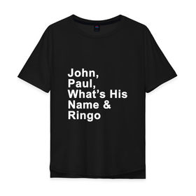 Мужская футболка хлопок Oversize с принтом George Harrison 3 в Санкт-Петербурге, 100% хлопок | свободный крой, круглый ворот, “спинка” длиннее передней части | Тематика изображения на принте: 