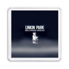 Магнит 55*55 с принтом Linkin Park и Hollywood Undead в Санкт-Петербурге, Пластик | Размер: 65*65 мм; Размер печати: 55*55 мм | Тематика изображения на принте: 