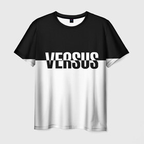 Мужская футболка 3D с принтом VERSUS в Санкт-Петербурге, 100% полиэфир | прямой крой, круглый вырез горловины, длина до линии бедер | battle | hip hip | rap | versus | батл | версус | реп | хип хоп
