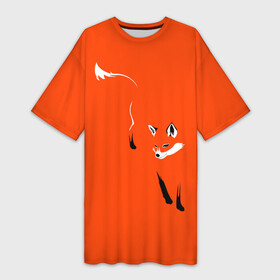 Платье-футболка 3D с принтом Лисица в Санкт-Петербурге,  |  | зверь | лис | лиса | лисица | лисонька | рыжая | хищник