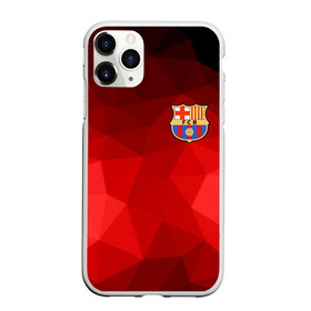 Чехол для iPhone 11 Pro матовый с принтом FC Barcelona red polygon 2018 в Санкт-Петербурге, Силикон |  | Тематика изображения на принте: fc barcelona | мяч | спорт | футбол | чеппионат