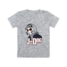 Детская футболка хлопок с принтом J-Dog из Hollywood Undead в Санкт-Петербурге, 100% хлопок | круглый вырез горловины, полуприлегающий силуэт, длина до линии бедер | 