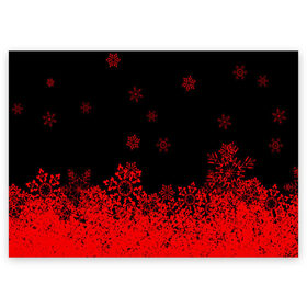 Поздравительная открытка с принтом Снежинки в Санкт-Петербурге, 100% бумага | плотность бумаги 280 г/м2, матовая, на обратной стороне линовка и место для марки
 | new year | новогодний | новый год | рождество | снег | снежинки