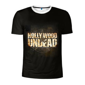 Мужская футболка 3D спортивная с принтом Hollywood Undead звезда в Санкт-Петербурге, 100% полиэстер с улучшенными характеристиками | приталенный силуэт, круглая горловина, широкие плечи, сужается к линии бедра | Тематика изображения на принте: charlie scene | danny | funny man | hollywood | j dog | johnny 3 tears | undead | альтернативный | андед | голивуд | голливудская | группа | кранккор | метал | нежить | ню | реп | рок | рэп | рэпкор