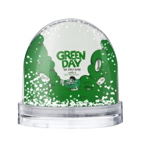 Водяной шар с принтом Монстр Green Day в Санкт-Петербурге, Пластик | Изображение внутри шара печатается на глянцевой фотобумаге с двух сторон | american idiot | green day | альтернативный | билли джо армстронг | грин дей | группа | зелёный день | майк дёрнт | музыка | надпись | панк | поп | поппанк | рок | тре кул