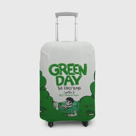 Чехол для чемодана 3D с принтом Монстр Green Day в Санкт-Петербурге, 86% полиэфир, 14% спандекс | двустороннее нанесение принта, прорези для ручек и колес | american idiot | green day | альтернативный | билли джо армстронг | грин дей | группа | зелёный день | майк дёрнт | музыка | надпись | панк | поп | поппанк | рок | тре кул
