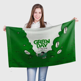 Флаг 3D с принтом Монстр Green Day в Санкт-Петербурге, 100% полиэстер | плотность ткани — 95 г/м2, размер — 67 х 109 см. Принт наносится с одной стороны | american idiot | green day | альтернативный | билли джо армстронг | грин дей | группа | зелёный день | майк дёрнт | музыка | надпись | панк | поп | поппанк | рок | тре кул