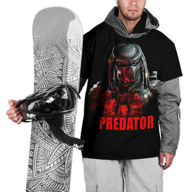 Накидка на куртку 3D с принтом Predator в Санкт-Петербурге, 100% полиэстер |  | блокбастер | боевик | кино | киногерой | кинофильм | оружие | фантастика | хищник