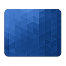 Коврик прямоугольный с принтом trianse blue в Санкт-Петербурге, натуральный каучук | размер 230 х 185 мм; запечатка лицевой стороны | Тематика изображения на принте: abstraction | абстракция | геометрия | грани | полигоны | сочетания | треугольники
