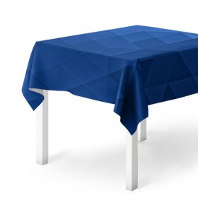 Скатерть 3D с принтом trianse blue в Санкт-Петербурге, 100% полиэстер (ткань не мнется и не растягивается) | Размер: 150*150 см | abstraction | абстракция | геометрия | грани | полигоны | сочетания | треугольники