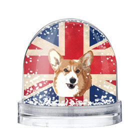 Снежный шар с принтом Королевский корги в Санкт-Петербурге, Пластик | Изображение внутри шара печатается на глянцевой фотобумаге с двух сторон | англия | великобритания | вельш корги | корги | корги пемброк | королева | пемброк | собака | флаг