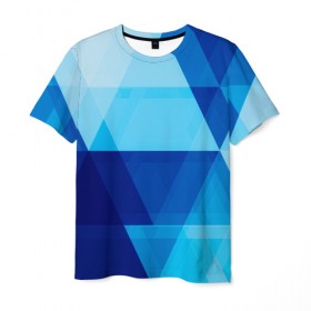 Мужская футболка 3D с принтом Абстрактная геометрия в Санкт-Петербурге, 100% полиэфир | прямой крой, круглый вырез горловины, длина до линии бедер | pattern | абстракция | арт | геометрия | треугольник | узор | фигуры