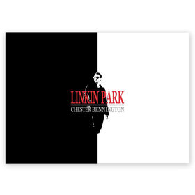 Поздравительная открытка с принтом Chester Bennington Linkin Park в Санкт-Петербурге, 100% бумага | плотность бумаги 280 г/м2, матовая, на обратной стороне линовка и место для марки
 | bennington | chester | linkin park | альтернативный метал | альтернативный рок | беннингтон | группа | линкин парк | музыкант | ню метал | певец | рок | рэп | рэп рок | честер | электроник рок